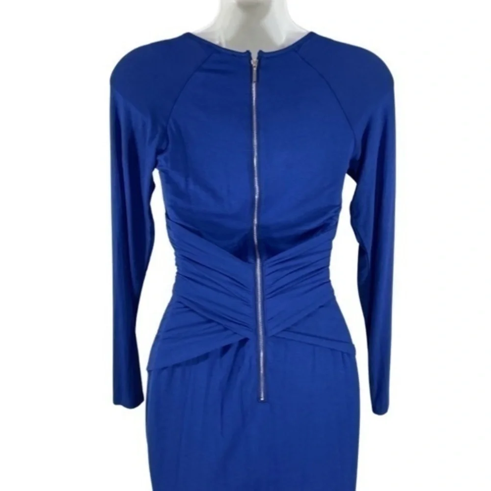 Venus blue keyhole wrap waist bodycon dress H8